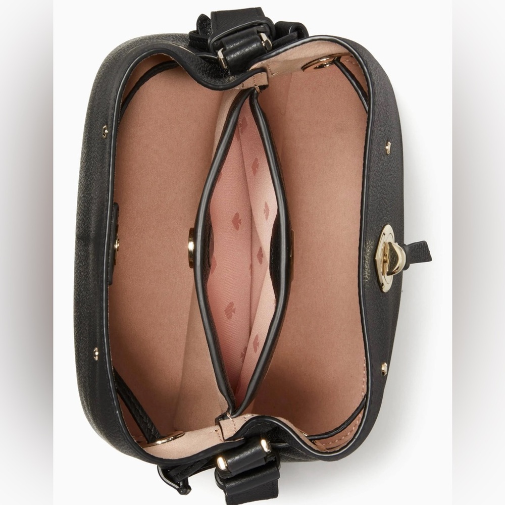 Kate Spade Marti Small Bucket Bag - Black Pebbled Leather - New without Tags - Picture 3 of 6
